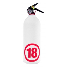 Extincteur avec Housse Blanche