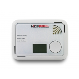 Détecteur de monoxyde de carbone certifié NF Lifebox à écran digital et pile Lithium 10 ans